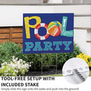 Palm Beach Yard Sign, "Pool Party", 24"x18"