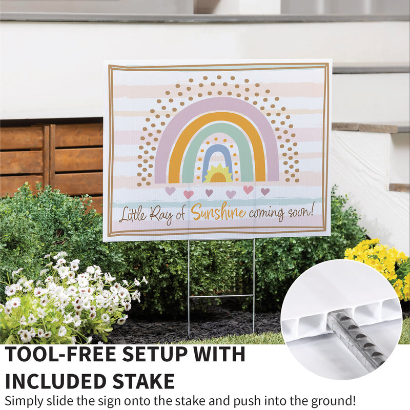 Yard Sign, Little Ray of Sunshine coming soon!