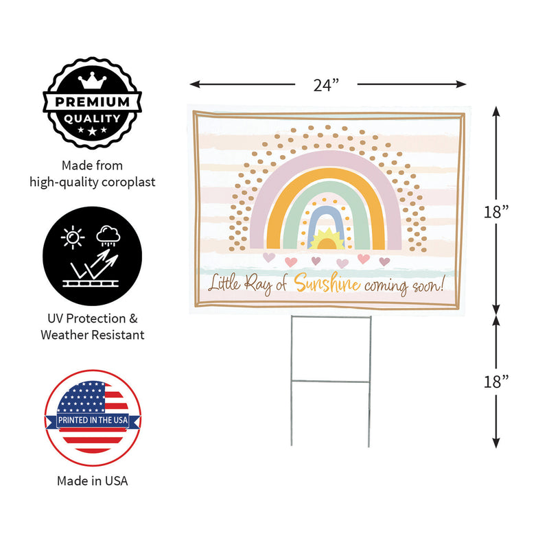 Yard Sign, Little Ray of Sunshine coming soon!