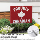 Canada Strong Vintage Yard Sign, "Proudly Canadian", 24"x18"
