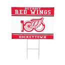 Detroit Red Wings, 100 Anniversary Cororplast Yard Sign