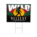 Minnesota Wild Yard Sign, Bigfoot