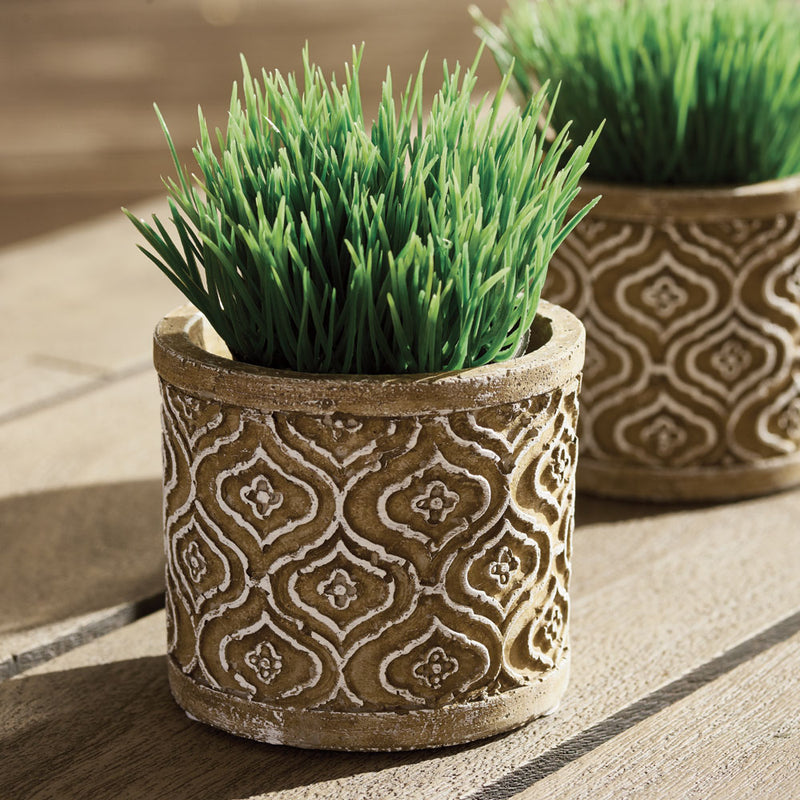 Napa Home & Garden Mini Potted Grass Green