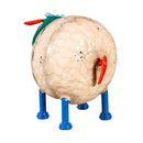 Metal Portly Sheep Garden Statue, 7.5"H