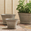Napa Home Garden, PARIS OBLONG BUCKETS ANTQ GAL ,SET OF 3,h410ag