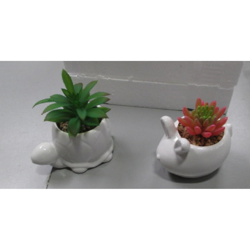 W&W S/2AnimalSucculent Planter