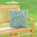 Verdant Greenery Indoor/Outdoor Hooked Pillow 18"x18"