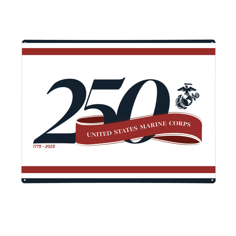 15.5"L x 11.5"H Medium Metal Wall Sign, US Army, 250th Anniversary