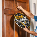 Pittsburgh Penguins Halloween Round Door Décor with Hanging Rope, 18x18