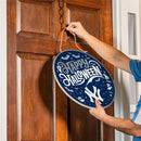 New York Yankees Halloween Round Door Décor with Hanging Rope, 18x18