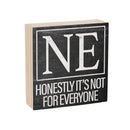 State Wooden Plock Nebraska 6x6"