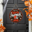 Cleveland Browns Halloween Round Door Décor with Hanging Rope, 18x18