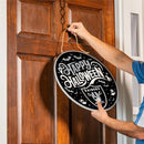 Las Vegas Raiders Halloween Round Door Décor with Hanging Rope, 18x18