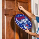 New York Rangers Halloween Round Door Décor with Hanging Rope, 18x18