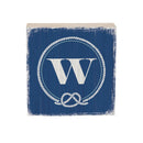 Coastal Wooden Plock Monogram Nautical 6" W W