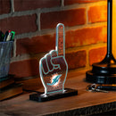 Miami Dolphins NFL Football Foam Finger Desklite LED Decor