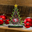 San Francisco 49ers NFL Football Holiday Tree Desklite LED Decor