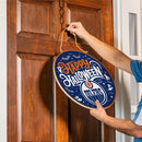 Edmonton Oilers Halloween Round Door Décor with Hanging Rope, 18x18
