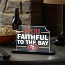 San Francisco 49ers NFL Football Rectangle Desklite LED Decor