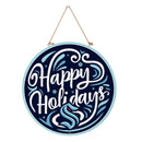 Seattle Kraken Holiday Round Door Décor with Hanging Rope, 18x18