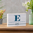 Coastal Wooden Plock Monogram Captain 12x8" E E