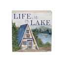 Lake Living Wooden Plock Life is Better 6x6"