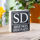 State Wooden Plock South Dakota 6x6"