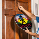 Chicago Cubs Bigfoot Round Door Décor with Hanging Rope, 18x18