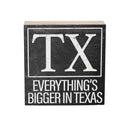 State Wooden Plock Texas 6x6"