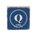 Coastal Wooden Plock Monogram Nautical 6" Q Q