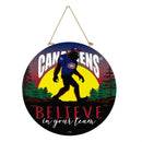 Montreal Canadiens Bigfoot Round Door Décor with Hanging Rope, 18x18