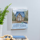 Lake Living Wooden Wall Art Wake at the Lake 12x12"