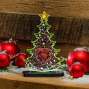 Chicago Bears NFL Football Holiday Tree Desklite LED Decor