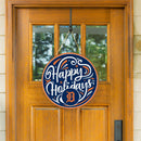 Detroit Tigers Holiday Round Door Décor with Hanging Rope, 18x18