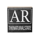 State Wooden Plock Arkansas 6x6"