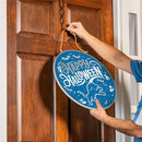 Detroit Lions Halloween Round Door Décor with Hanging Rope, 18x18