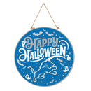 Detroit Lions Halloween Round Door Décor with Hanging Rope, 18x18