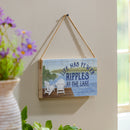 Lake View Hanging Sign Ripples at the Lake 11x6"