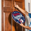 Cleveland Guardians Halloween Round Door Décor with Hanging Rope, 18x18