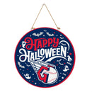Cleveland Guardians Halloween Round Door Décor with Hanging Rope, 18x18