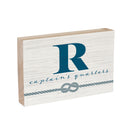 Coastal Wooden Plock Monogram Captain 12x8" R R