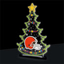 Cleveland Browns NFL Football Holiday Tree Desklite LED Decor