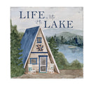 Lake Living Wooden Wall Art Life at the Lake 12x12"