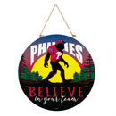 Philadelphia Phillies Bigfoot Round Door Décor with Hanging Rope, 18x18