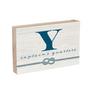 Coastal Wooden Plock Monogram Captain 12x8" Y Y