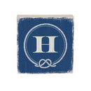 Coastal Wooden Plock Monogram Nautical 6" H H