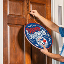 Toronto Blue Jays Halloween Round Door Décor with Hanging Rope, 18x18