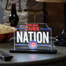 Chicago Cubs Baseball Rectangle Desklite LED Decor