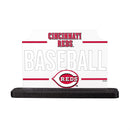 Cincinnati Reds Baseball Rectangle Desklite LED Decor