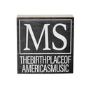 State Wooden Plock Mississippi 6x6"